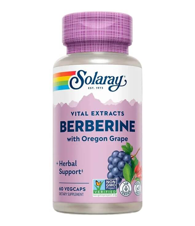 SOLARAY | BERBERINE 250 MG HERBAL SUPPORT VEGCAPS